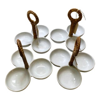 Frontgate Savannah Snack Caddy Serving Bowls For Sale