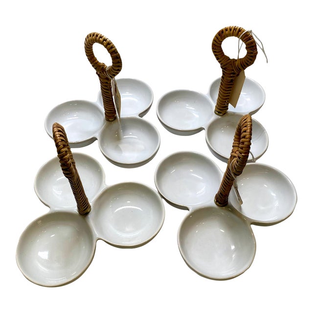 Frontgate Savannah Snack Caddy Serving Bowls For Sale