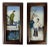 1920s Asian Figurative Reverse Glass Paintings, Framed - a Pair For Sale