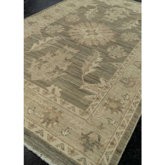Textile Oushak Rug 3'2" x 5' #21337 For Sale - Image 7 of 8