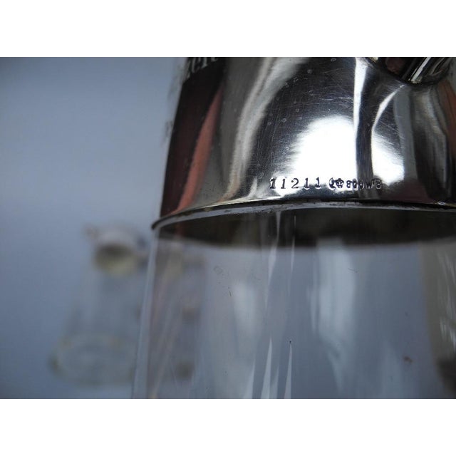 800 Silver Wine Decanters by Wilhelm Binder, 1890s, Set of 2 For Sale - Image 12 of 18