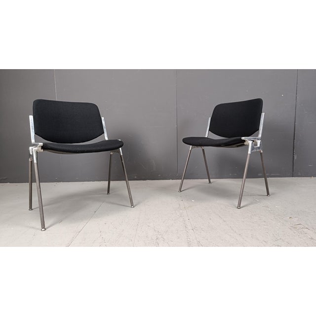 Vintage DSC 106 Side Chairs by Giancarlo Piretti for Castelli, 1970s, Set of 8 For Sale - Image 10 of 11