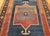 19th Century Caucasian Fachralo Kazak Prayer Area Rug, Persimmon & Blue, 3' x 4' For Sale - Image 9 of 15