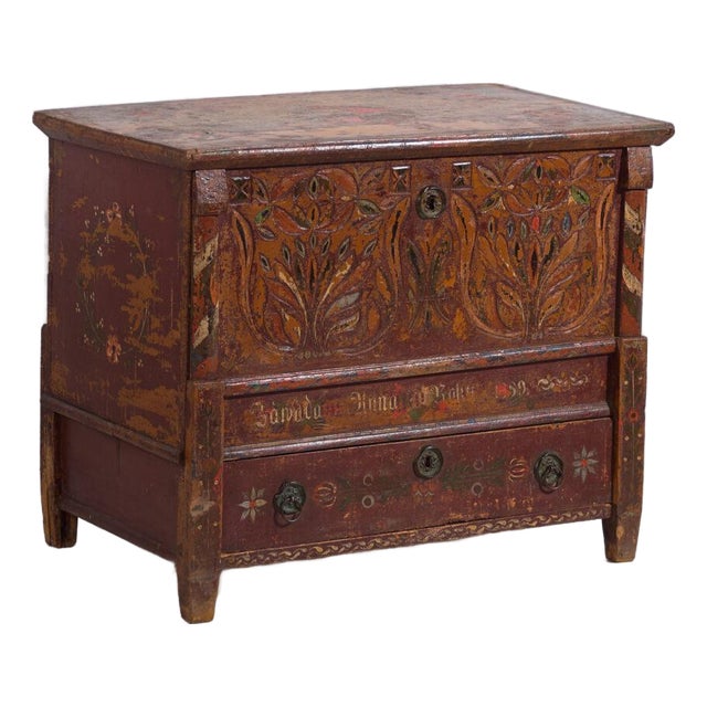 European Dowry Chest by Amaru, 1889 For Sale