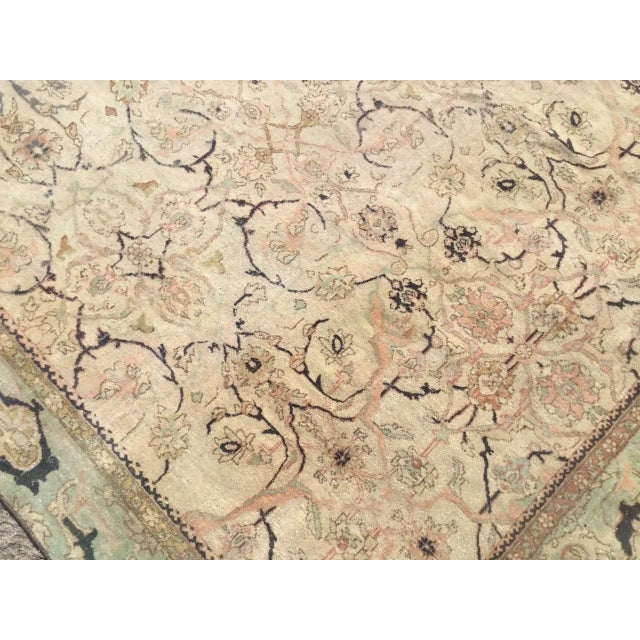 Beige 1940s Vintage Oushak Rug - 87" X 136" For Sale - Image 8 of 11