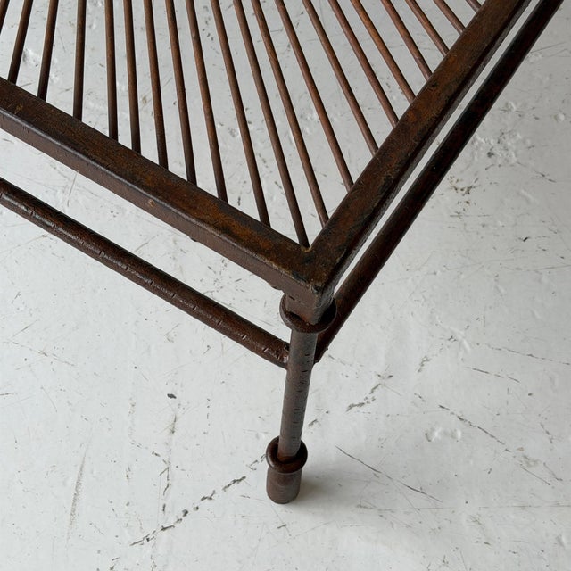 Mid-Century Modern Mid 20th Century Studio Made Patinated Metal Coffee Table For Sale - Image 3 of 8