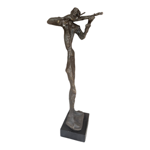 Vintage Brutalist Diego Giacometti Style Bronze Figurine