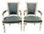 French 19th Century Louis XVI Painted Walnut Arm Chairs - Set of 2 For Sale