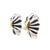 Late 20th Century Georg Jensen Lene Munthe Sterling Silver & 18k Yellow Gold #400 Clip-On Earrings For Sale - Image 5 of 12