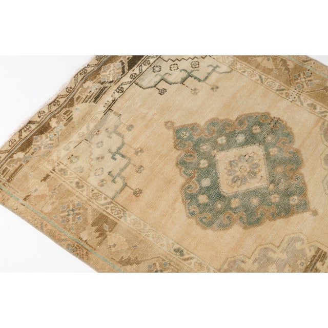 Textile Geometric Anatolia Vintage Carpet For Sale - Image 7 of 10