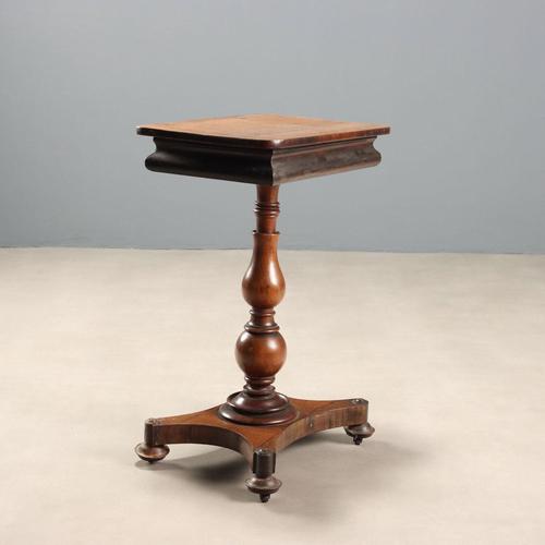 Small Antique Table Wood with Drawer, Italy, 19th Century For Sale - Image 12 of 13