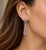 Exquisite Vintage Diamond Drop Earrings in 18K White Gold An elegant pair of vintage diamond drop earrings crafted in...