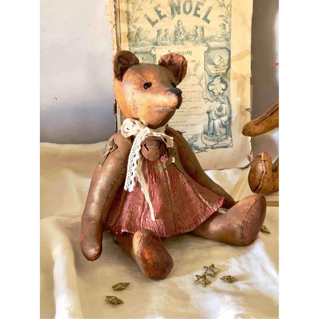 Vintage Dutch Decorative Teddy Bears, 1980s, Set of 2 For Sale - Image 14 of 16