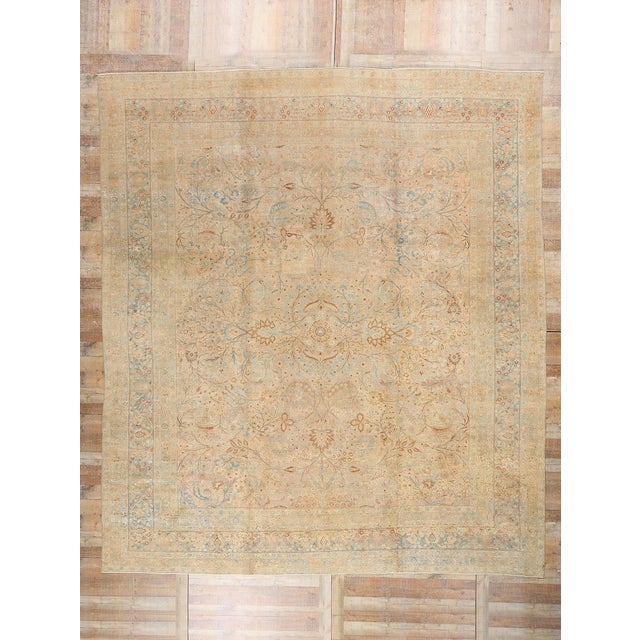 Late 19th Century Antique Persian Khorassan Rug - 12'07 X 14'03 For Sale - Image 9 of 9