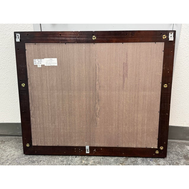 Omexey Home Furnishings Cherry Wood Wall Mirror For Sale - Image 12 of 12