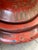 Paint Large 19th Century Chinese Red Lacquered Palace Vases on Stands For Sale - Image 7 of 18