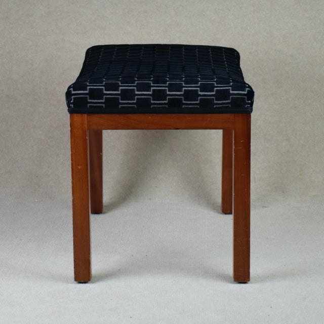 Swedish Modern Stool in Mahogany, 1930s For Sale - Image 3 of 6