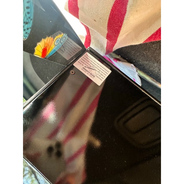 Wood Gio Ponti and Fornasetti Butterfly Desk For Sale - Image 7 of 10