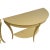 Vintage Mastercraft Style Demilune Console Tables in Gold Brass Coated Steel - A Pair For Sale - Image 4 of 12