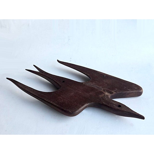 Mid 20th Century Hand Carved Falcon Wall Sculpture Attributed to Arthur Umanoff for Raymor For Sale - Image 12 of 17