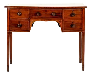 Sheraton Revival Bowfront Serving Table