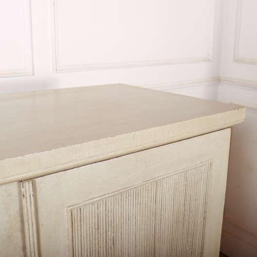Cream Swedish Style Painted Linen Cupboard For Sale - Image 8 of 12