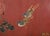 Chinese Export Four Panel Red Lacquered Chinoiserie Gilt Screen For Sale - Image 13 of 18