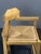 Wood Postmodern Brutalist Dutch Oak Corner Chair with Rush Seat, 1970s For Sale - Image 7 of 18