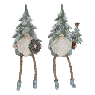 Pine Tree Gnome Shelf Sitter Figurine (Set of 6) For Sale