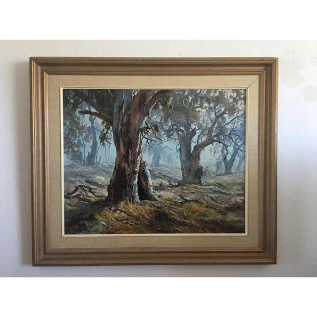1960s "Early Morning" Landscape Oil Painting by Terry Gleeson, Framed For Sale In San Francisco - Image 6 of 6