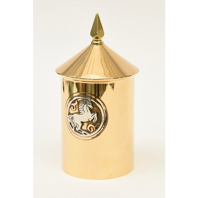 This vintage unusual and beautiful bronze and sterling silver box is by Silver Crest and all hallmarked on the bottom. It...