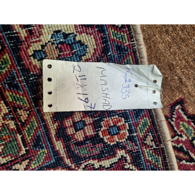 Traditional Circa 1950 Mashad Runner For Sale - Image 3 of 6