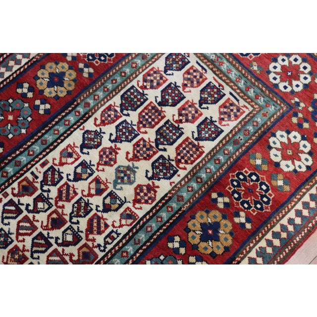 Tribal Antique Caucasian Talish 19th Century Runner For Sale - Image 17 of 18