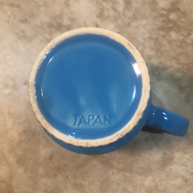 Mid-Century Modern Rainbow Stacking Mugs Made in Japan - Set of 5 For Sale In West Palm - Image 6 of 8