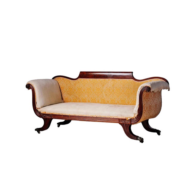 Fine Classical American Settee 19th Century For Sale - Image 9 of 9