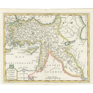 Ottoman Empire Asia Map by La Porte, Paris, 1779 For Sale