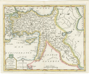 Ottoman Empire Asia Map by La Porte, Paris, 1779