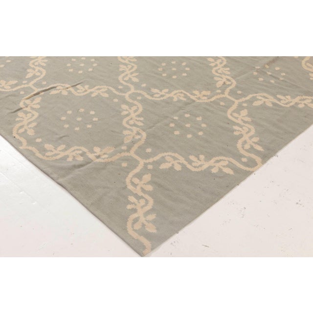 Modern Aubusson Design Blue, White Rug by Doris Leslie Blau For Sale In New York - Image 6 of 7