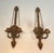 French 1940s Louis XVI Gilded Carved Wood Wall Sconces with Crys - a Pair For Sale - Image 3 of 12