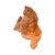 Hollywood Regency 1970s Signed Hand Painted Ceramic Reclining Lion Sculpture For Sale - Image 3 of 8