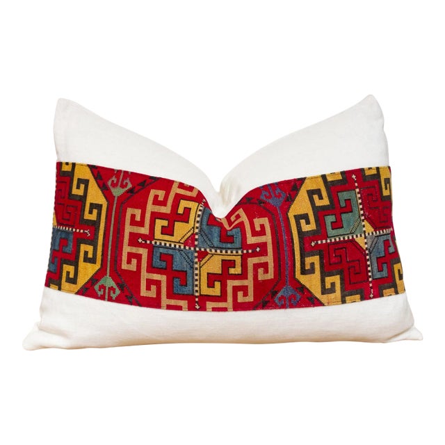 Akila Antique Lakai Tribe Linen Pillow For Sale