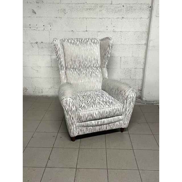 Vintage White Armchair, 1940s For Sale - Image 13 of 18