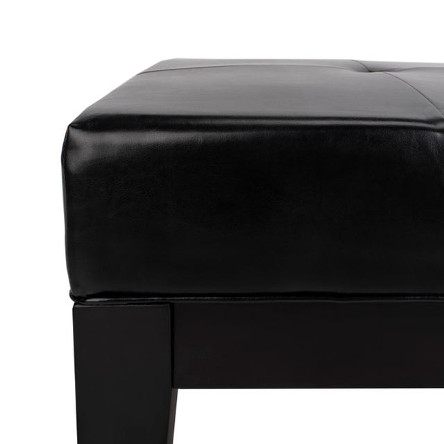 2020s Cocktail Ottoman in Black & Black For Sale - Image 5 of 9