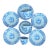 Antique Wood & Sons "Yuan" Pattern Blue and White Transferware Coffee & Tea Set - Mixed Demitasse and Teacup Lot of 9 For Sale