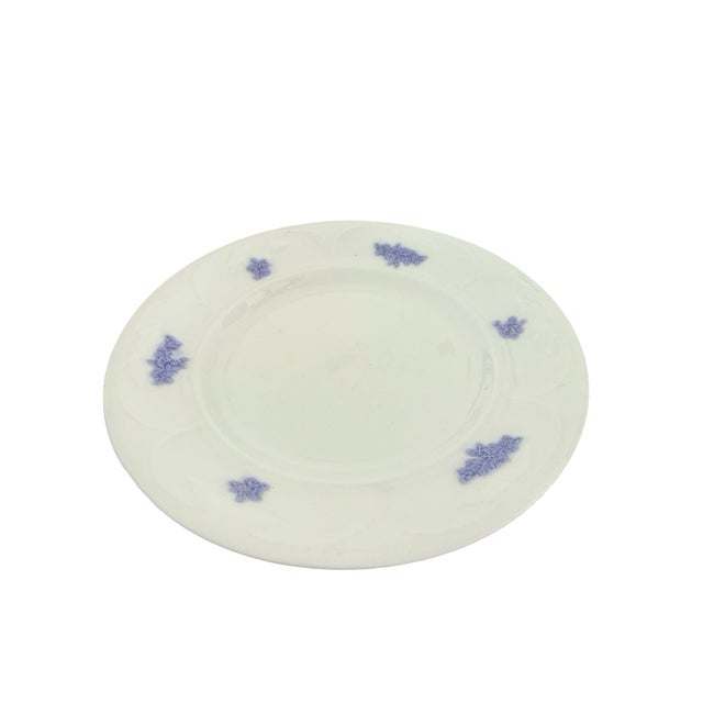 English Vintage Adderleys Blue Chelsea English Ironstone Salad Plates Set of 3 For Sale - Image 3 of 10