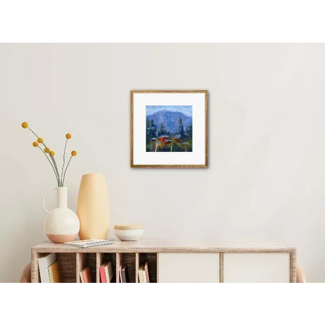 Abstract "Mt. Tamalpais Marin County" Contemporary Landscape Oil Painting For Sale - Image 3 of 12