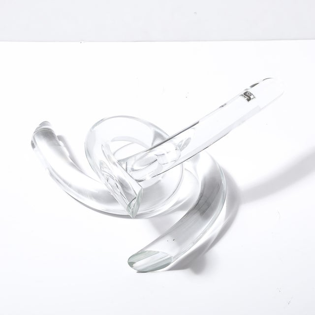 Mid-Century Organic Interlocking Sculpture in Hand-Blown Murano Glass by Seguso For Sale - Image 9 of 16