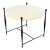 Hickory Chair Ionia Side Table With Round Stone Top For Sale