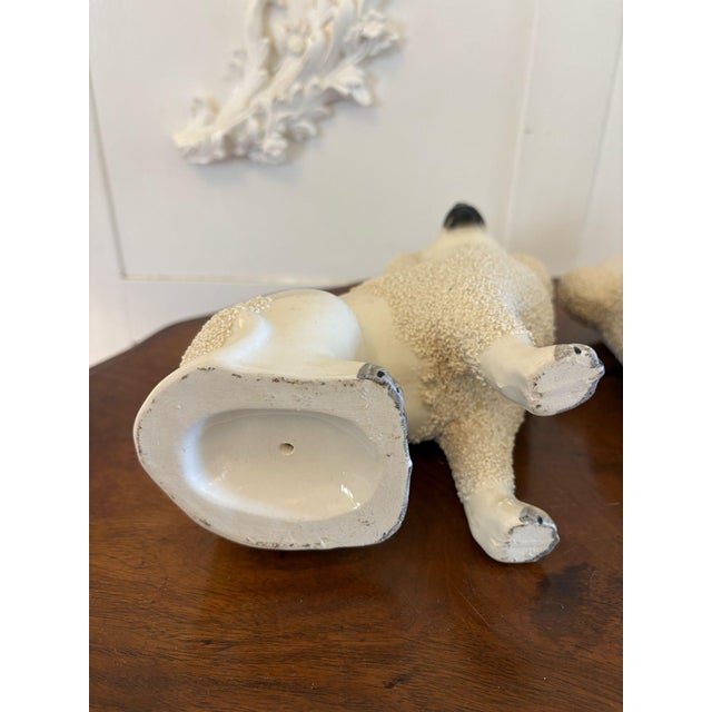 Victorian Staffordshire Poodles, 1860s, Set of 2 For Sale - Image 11 of 13