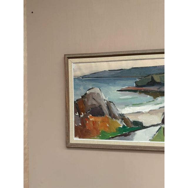 Knut Ljungberg, Seascape, 1960s, Oil Painting on Canvas, Framed For Sale - Image 8 of 15